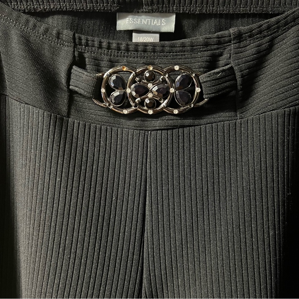 🆂🅾🅻🅳! Essentials Black Ribbed Ladies Pants - Picture 6 of 8